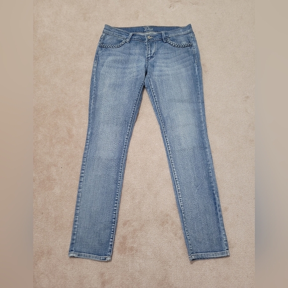 Old Navy The Diva Women's Blue Mid-Rise Straight Leg Stretch Denim Jeans Size 4 - Picture 4 of 12